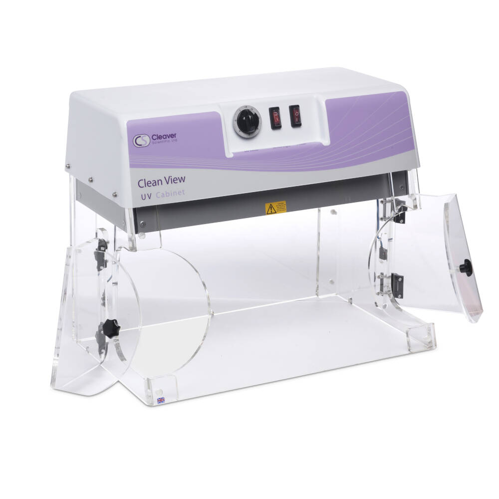 PROMO-Mini UV sterilisation cabinet with timer, four UV lights, white light, CSR-TY4 Tray - 230V