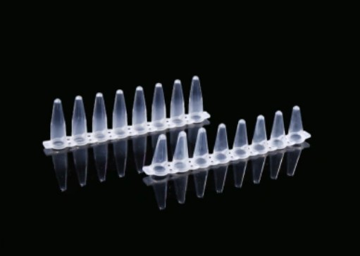 0.2 mL PCR 8-strip Tubes, Clear, 125/pk, 1250/cs