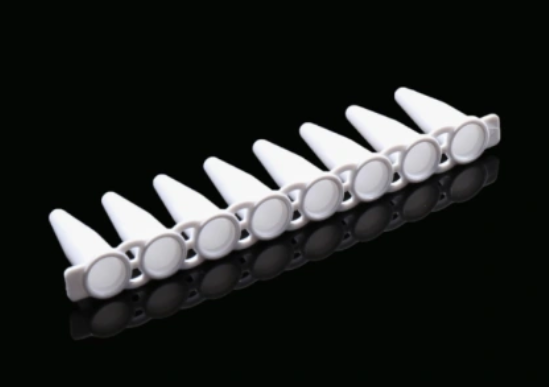 0.2 mL PCR 8-strip Tubes, White, 125/pk, 1250/cs