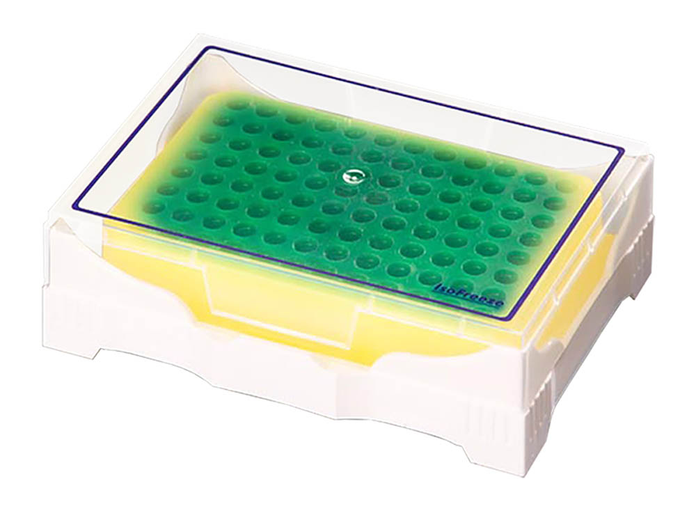 IsoFreeze® Color-Changing PCR Rack, Green to Yellow, 4°C for 3 hours - 2 racks/pack